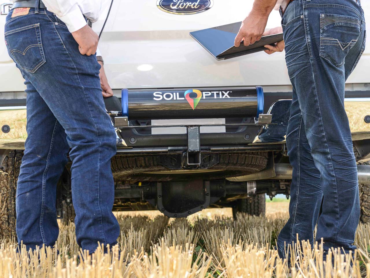 Soiloptix Sensor mounted on a truck