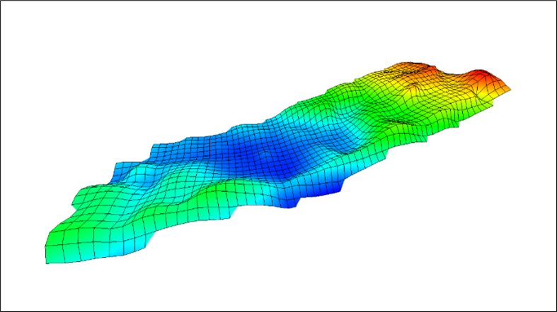 3D topography map of the Hardy Farm