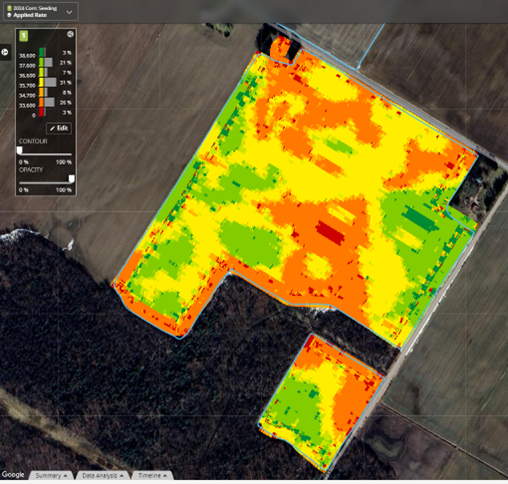 Figure 4: As-Applied Seeding Rate